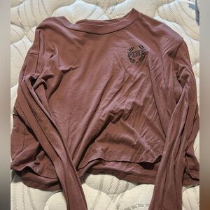 PINK Victoria's Secret Mauve Long Sleeve Top